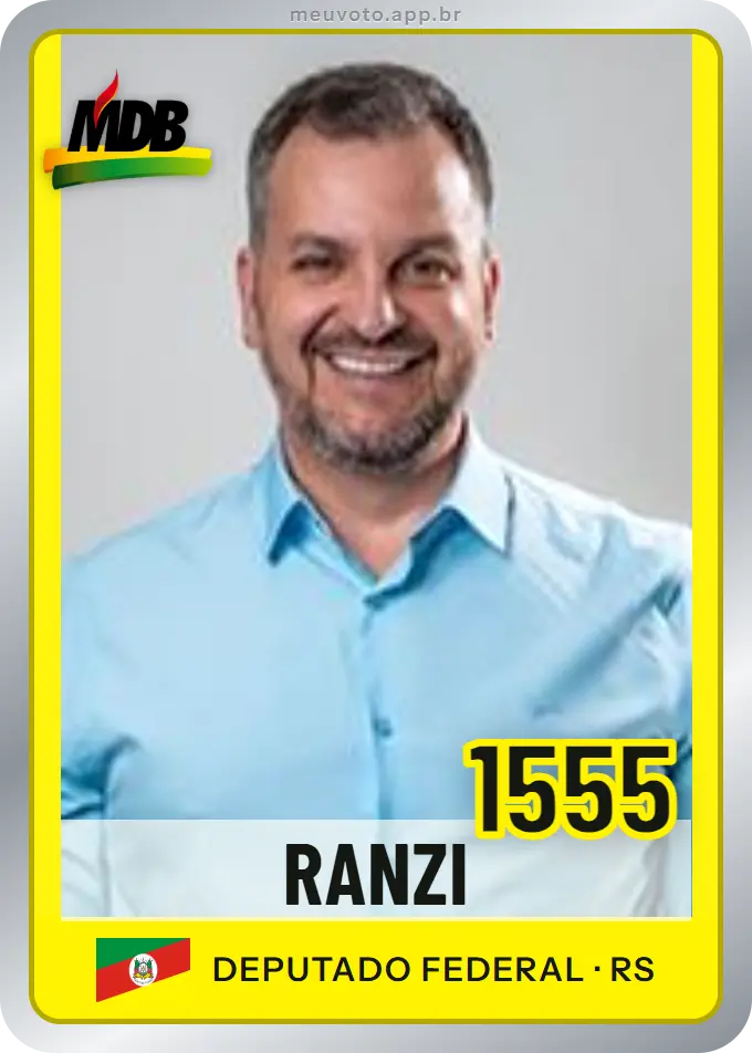Carta de Ranzi, número 1555, MDB