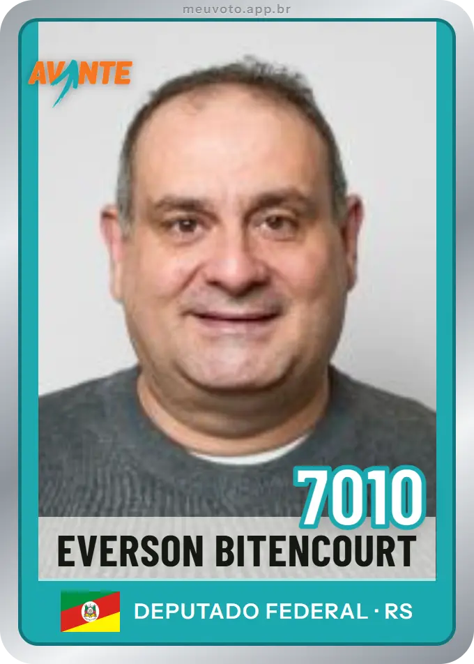 Carta de Everson Bitencourt, número 7010, Avante