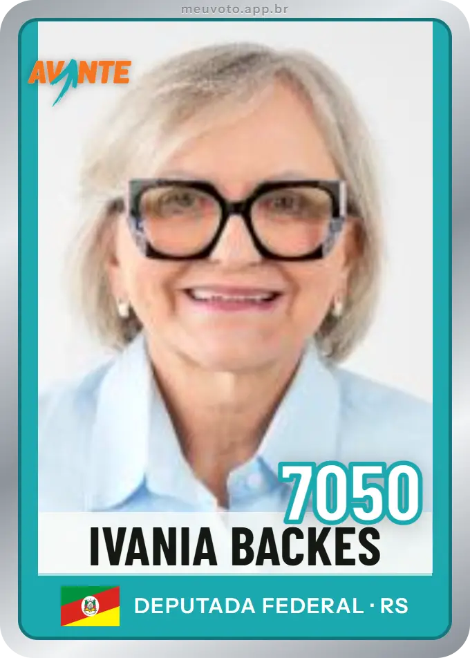 Carta de Ivania Backes, número 7050, Avante