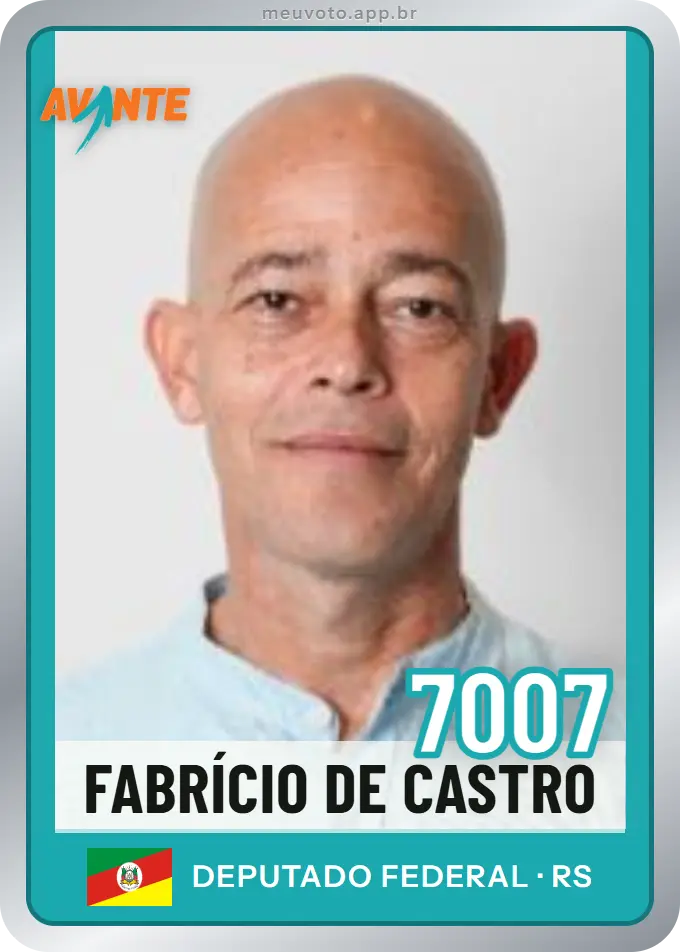 Carta de Fabrício de Castro, número 7007, Avante