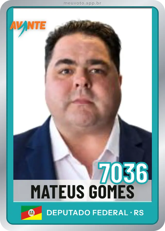 Carta de Mateus Gomes, número 7036, Avante