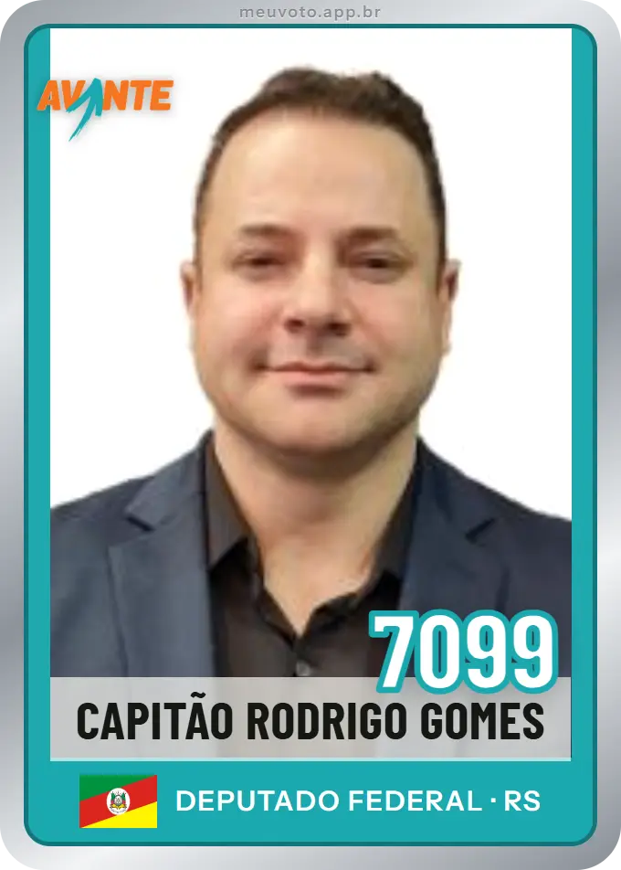 Carta de Capitão Rodrigo Gomes, número 7099, Avante
