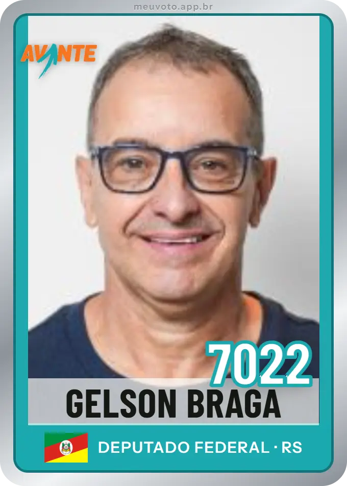Carta de Gelson Braga, número 7022, Avante