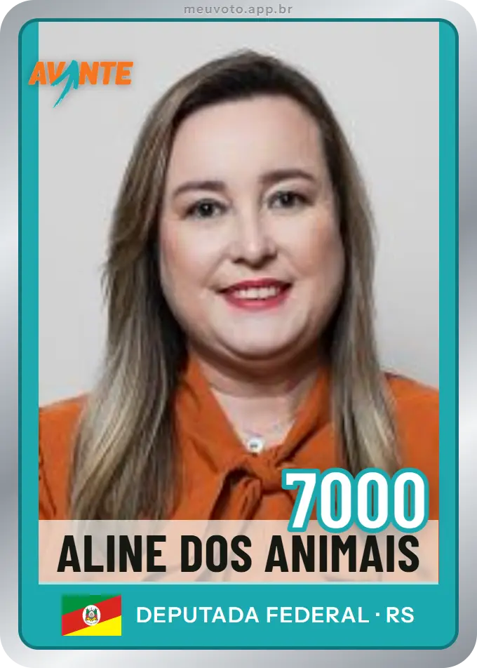 Carta de Aline dos Animais, número 7000, Avante