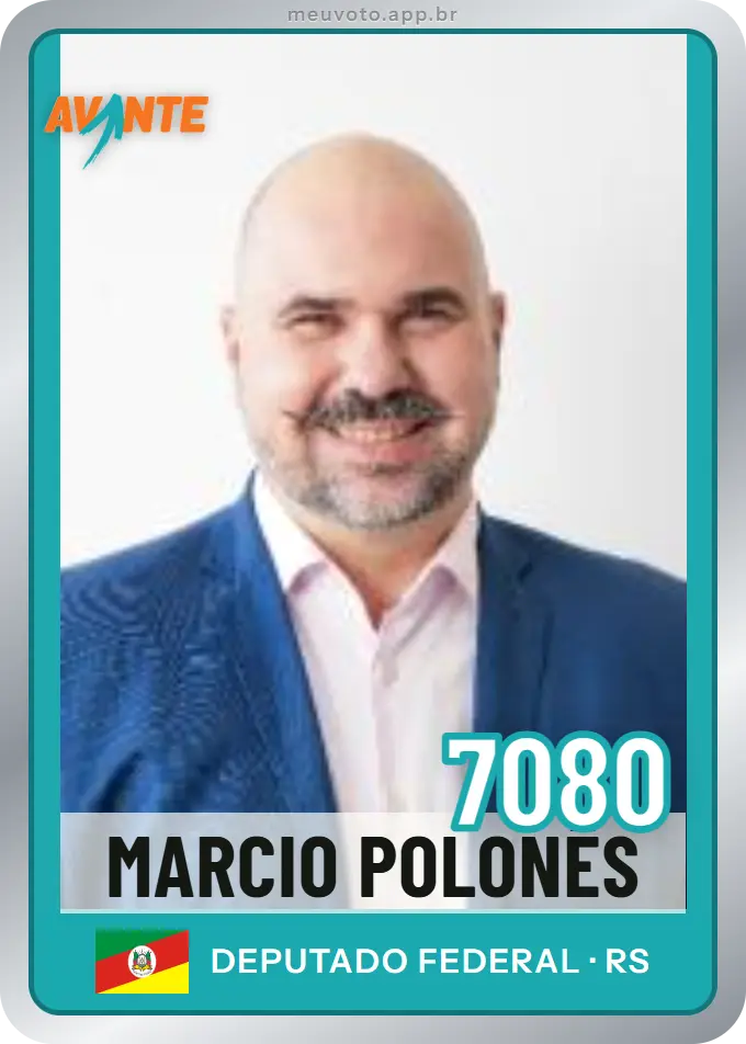 Carta de Marcio Polonês, número 7080, Avante