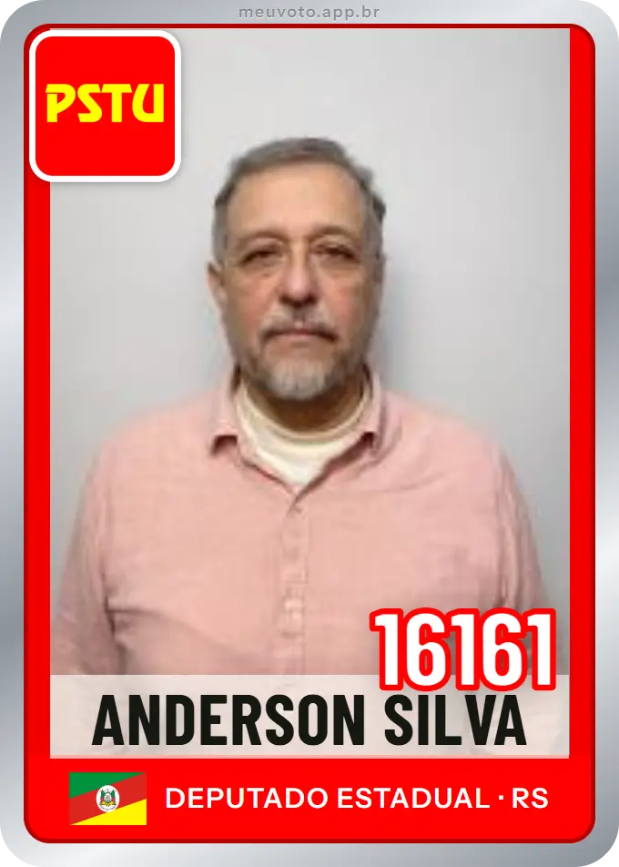 Carta de Anderson Silva, número 16161, PSTU