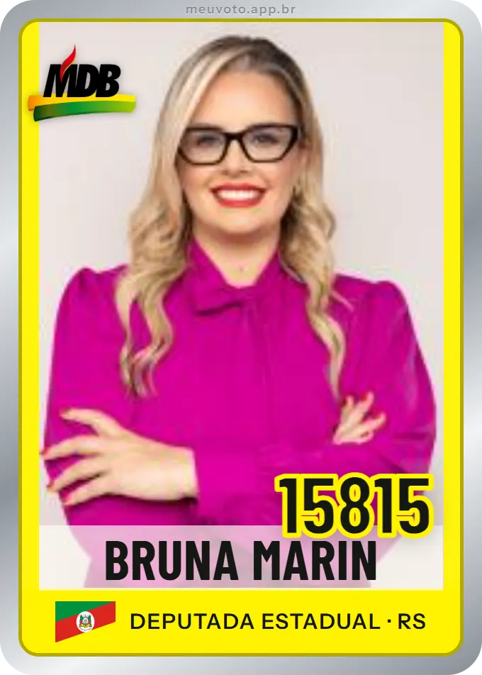 Carta de Bruna Marin, número 15815, MDB