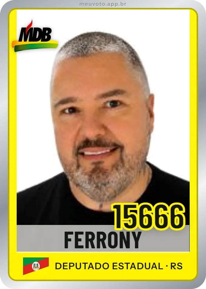 Carta de Ferrony, número 15666, MDB