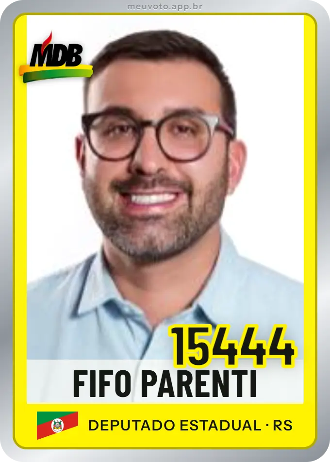 Carta de Fifo Parenti, número 15444, MDB