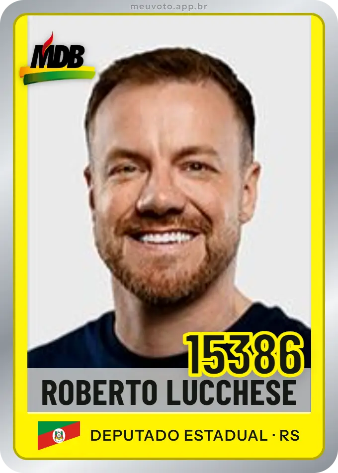 Carta de Roberto Lucchese, número 15386, MDB