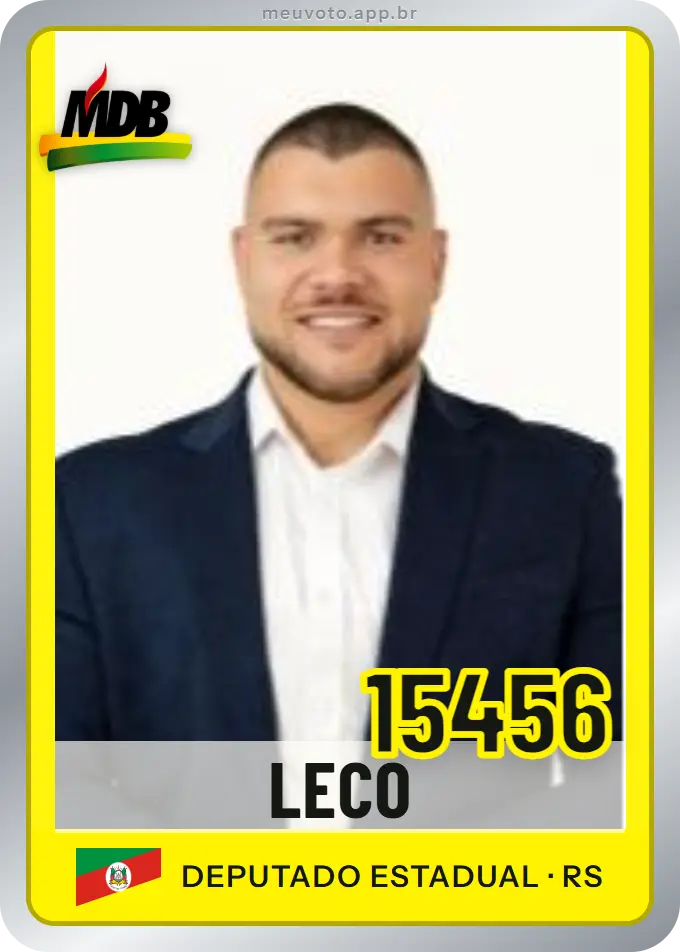 Carta de Leco, número 15456, MDB