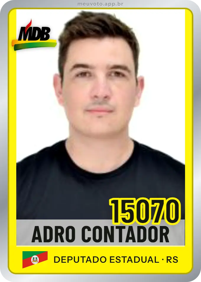 Carta de Adro Contador, número 15070, MDB