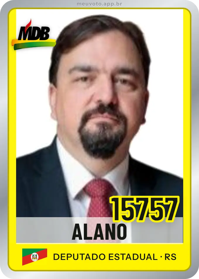 Carta de Alano, número 15757, MDB