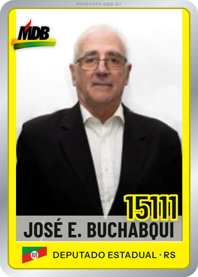 Carta de José E. Buchabqui, número 15111, MDB