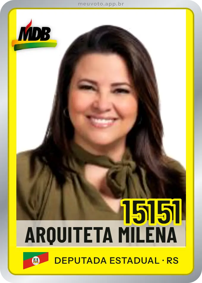 Carta de Arquiteta Milena, número 15151, MDB