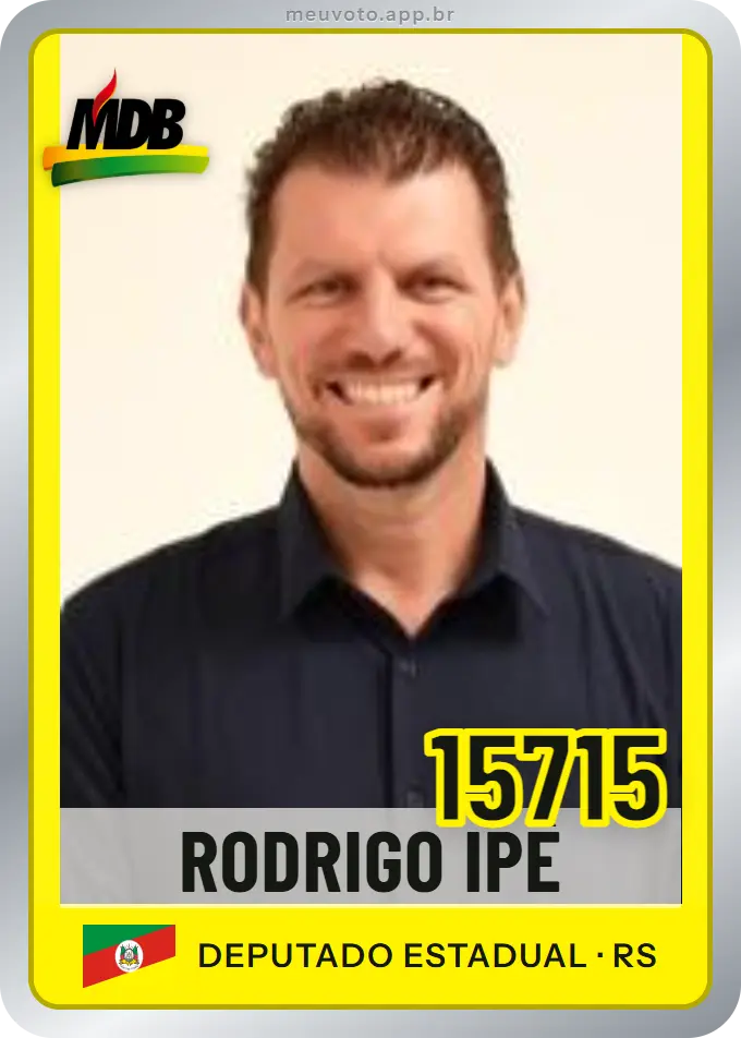 Carta de Rodrigo Ipê, número 15715, MDB
