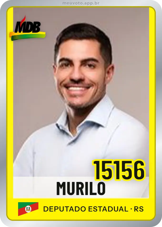 Carta de Murilo, número 15156, MDB