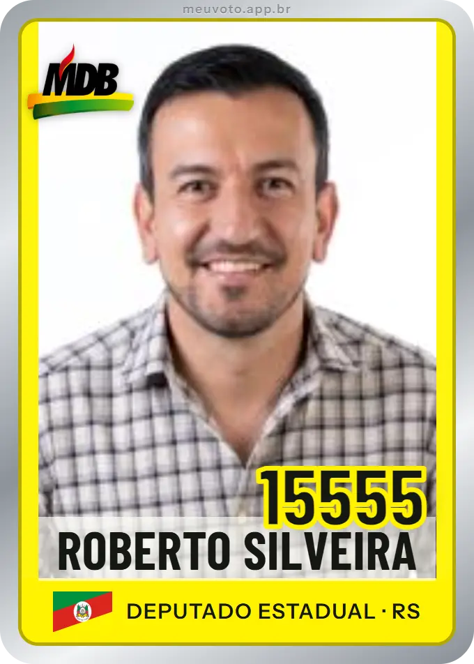 Carta de Roberto Silveira, número 15555, MDB