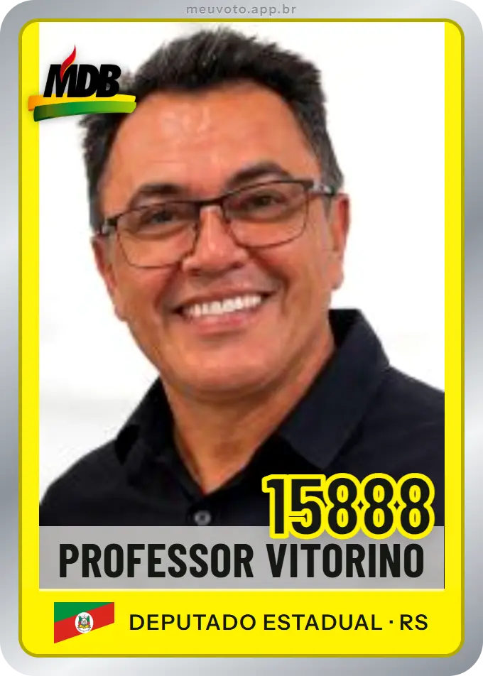 Carta de Professor Vitorino, número 15888, MDB