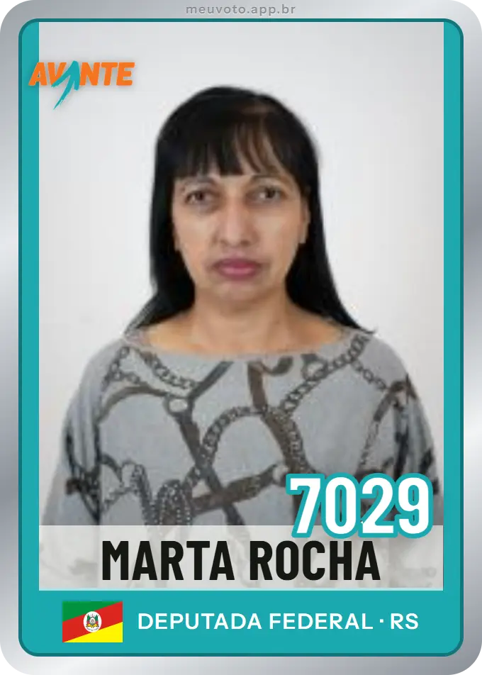 Carta de Marta Rocha, número 7029, Avante