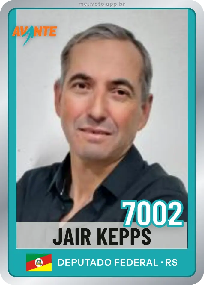 Carta de Jair Kepps, número 7002, Avante