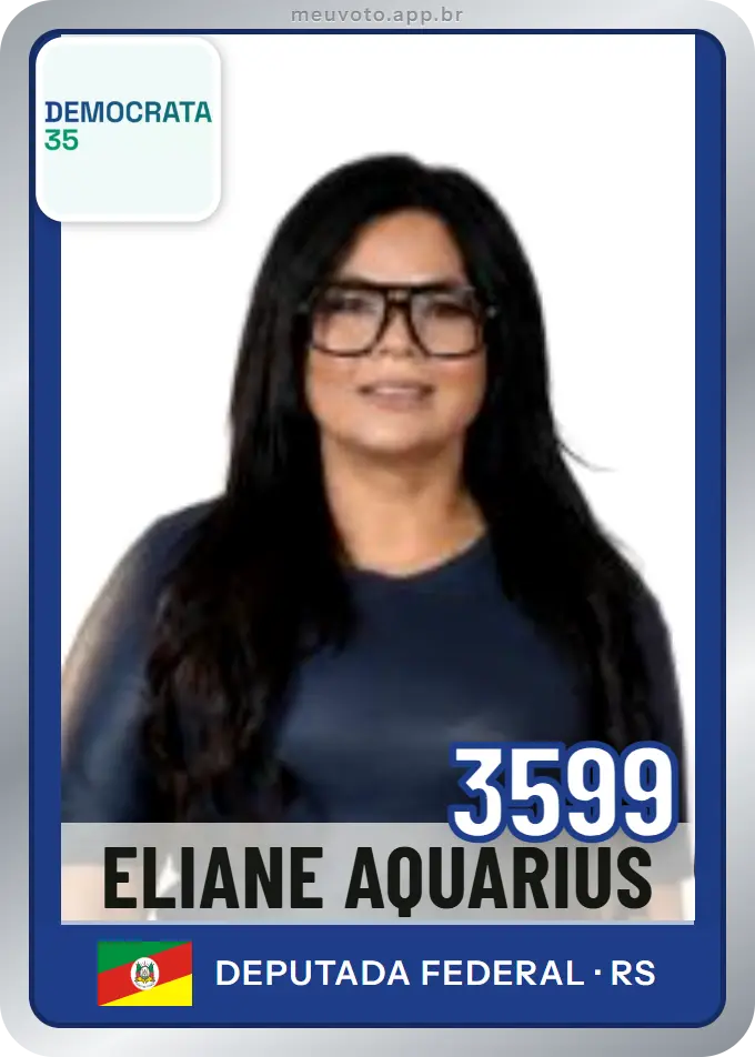 Carta de Eliane Aquarius, número 3599, Democrata