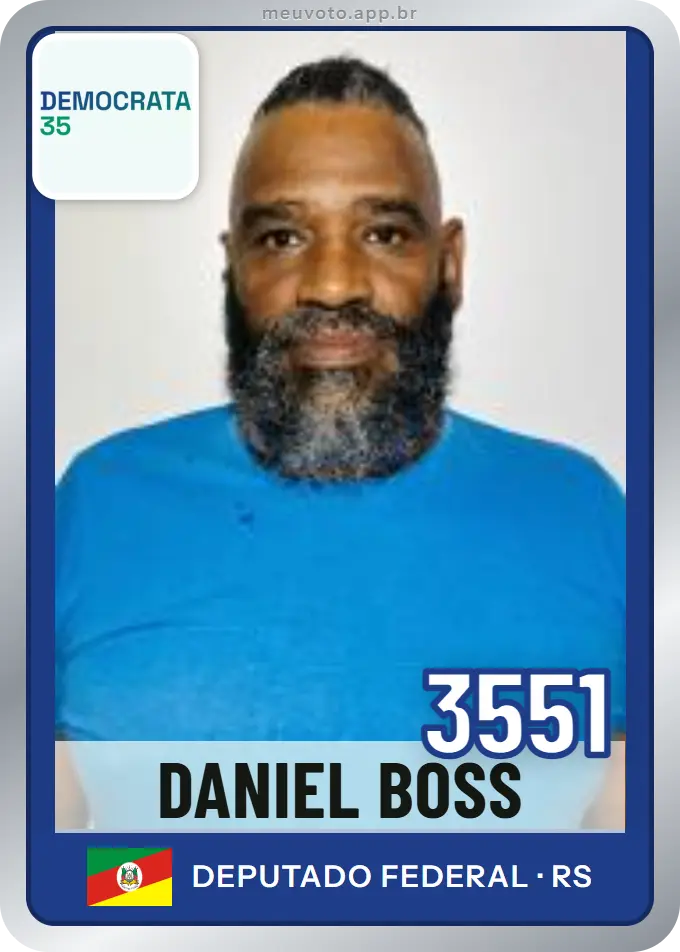Carta de Daniel Boss, número 3551, Democrata