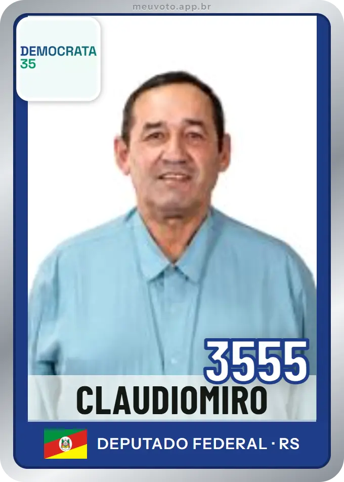 Carta de Claudiomiro, número 3555, Democrata