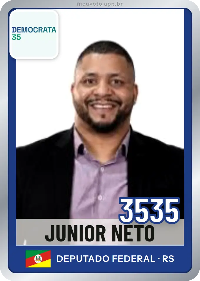 Carta de Junior Neto, número 3535, Democrata