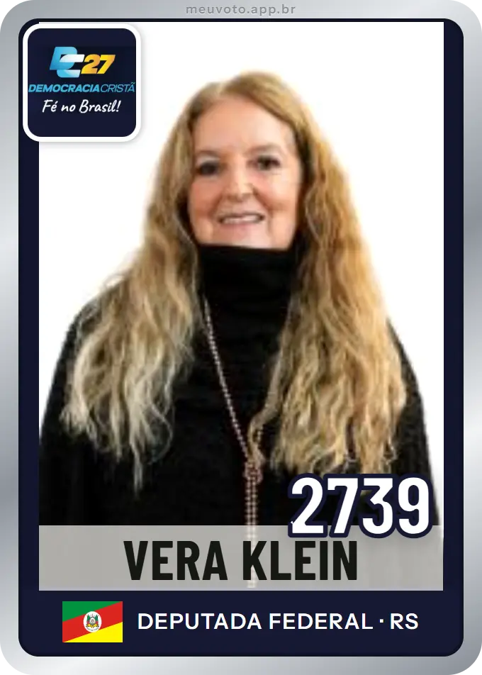 Carta de Vera Klein, número 2739, DC
