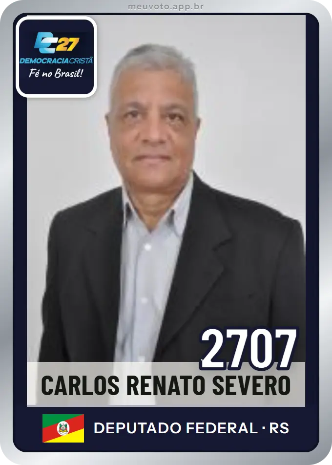 Carta de Carlos Renato Severo, número 2707, DC