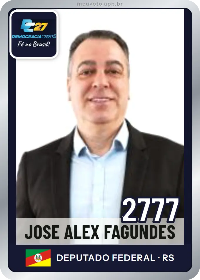 Carta de Jose Alex Fagundes, número 2777, DC