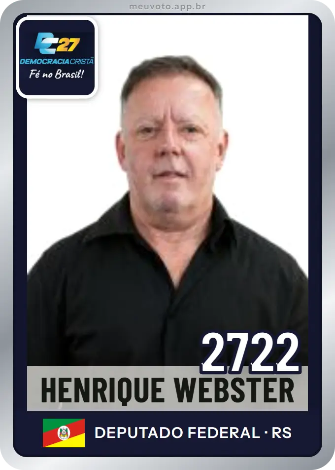 Carta de Henrique Webster, número 2722, DC