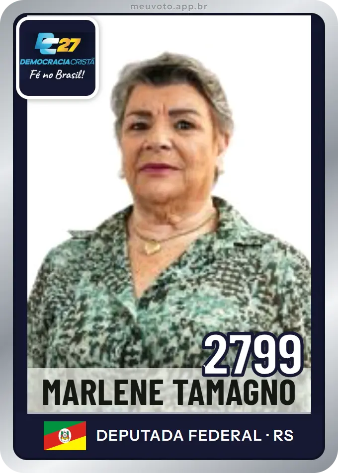 Carta de Marlene Tamagno, número 2799, DC