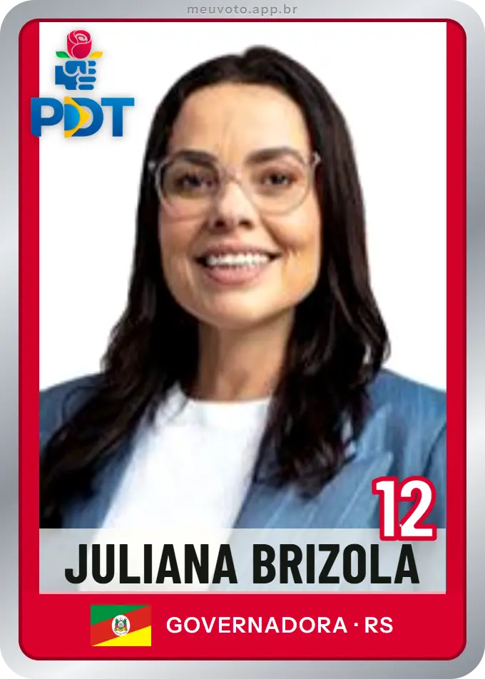 Carta de Juliana Brizola, número 12, PDT