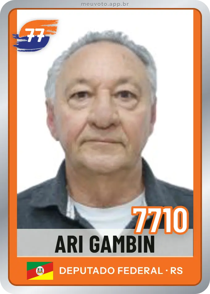Carta de Ari Gambin, número 7710, Solidariedade