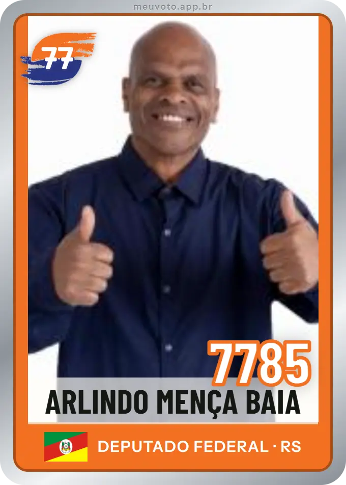 Carta de Arlindo Mença  Baia, número 7785, Solidariedade