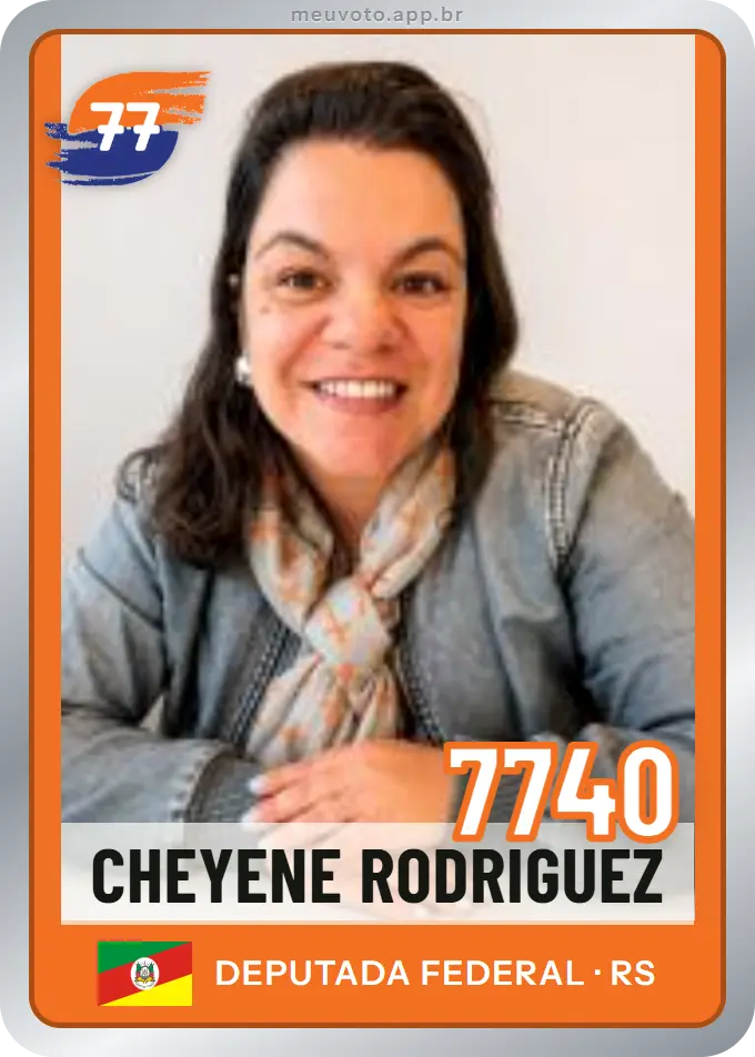 Carta de Cheyene Rodriguez, número 7740, Solidariedade