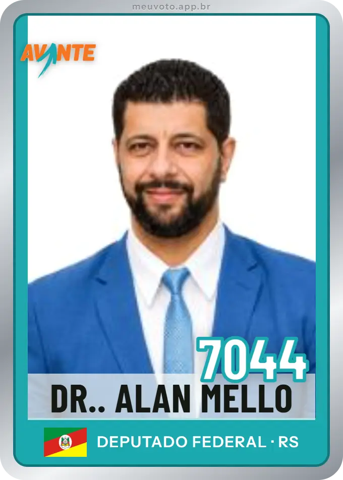 Carta de Dr.. Alan Mello, número 7044, Avante