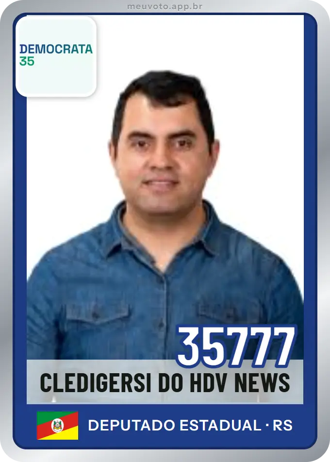 Carta de Cledigersi do Hdv News, número 35777, Democrata