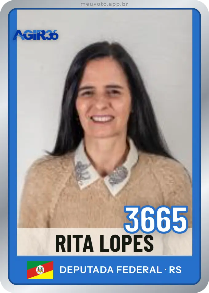 Carta de Rita Lopes, número 3665, Agir