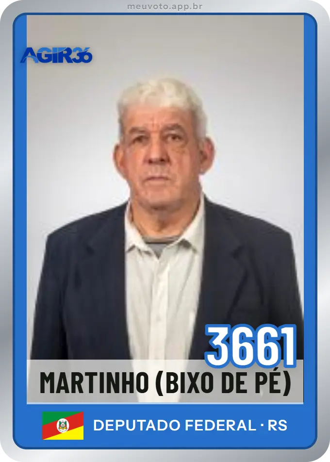 Carta de Martinho (bixo de Pé), número 3661, Agir
