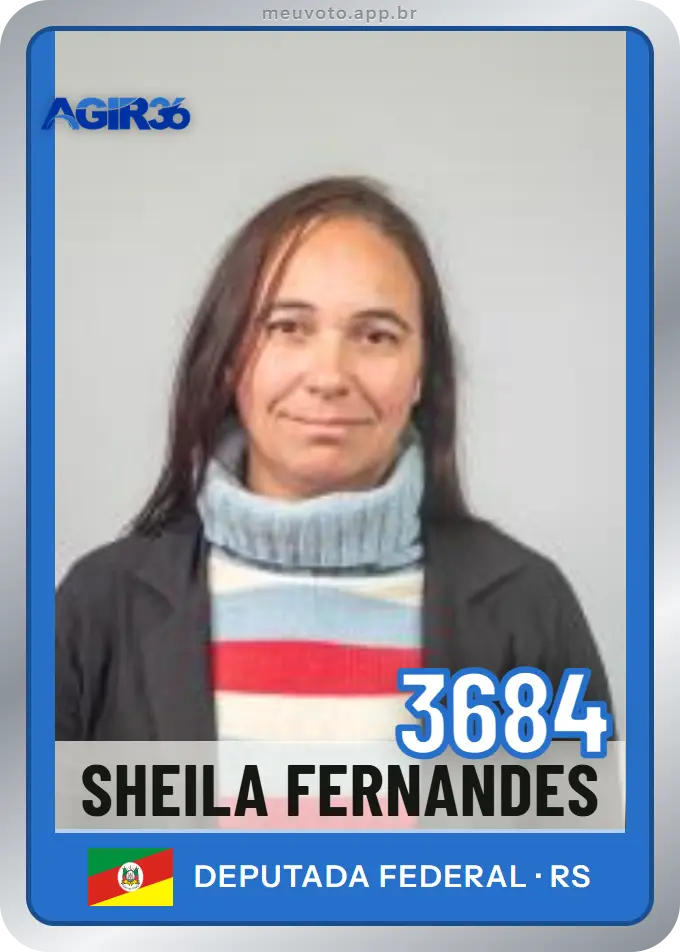 Carta de Sheila Fernandes, número 3684, Agir