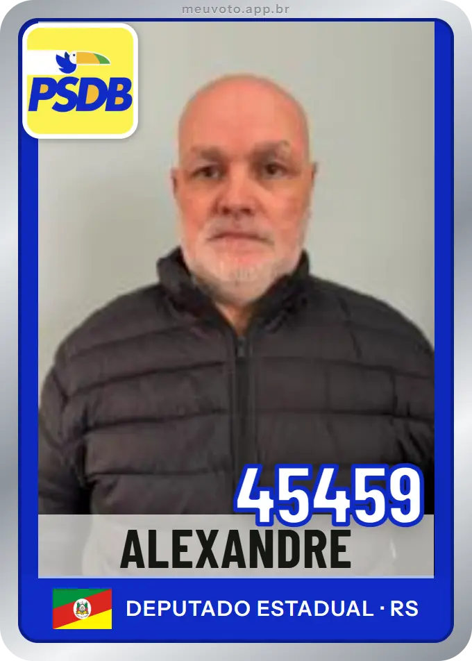 Carta de Alexandre, número 45459, PSDB