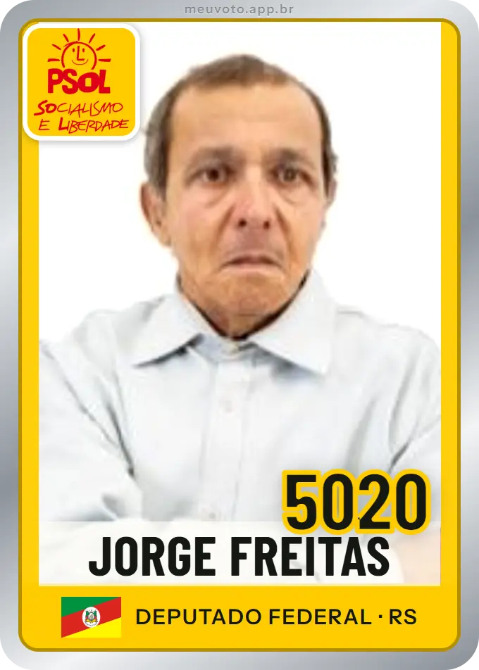 Carta de Jorge Freitas, número 5020, PSOL