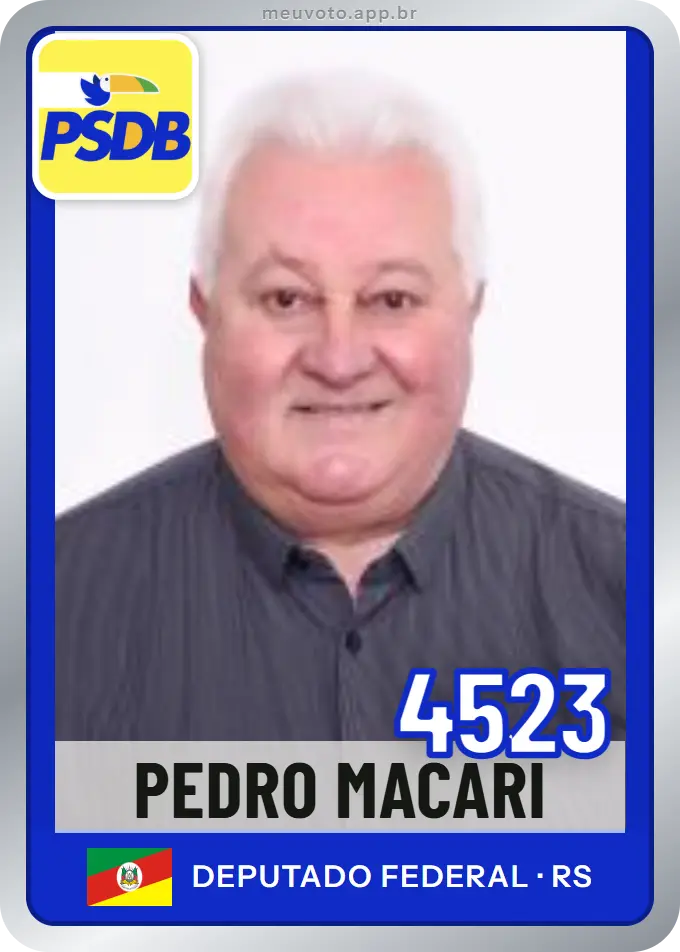 Carta de Pedro Macari, número 4523, PSDB