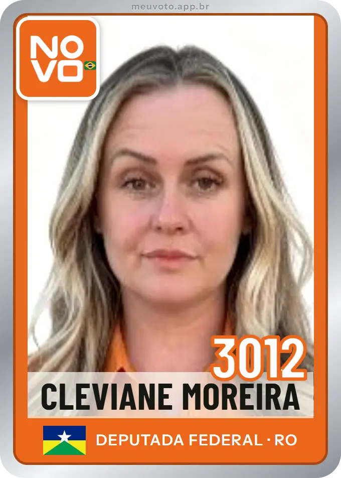 Carta de Cleviane Moreira, número 3012, Novo