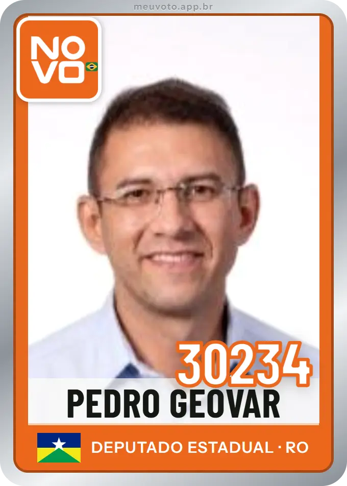 Carta de Pedro Geovar, número 30234, Novo