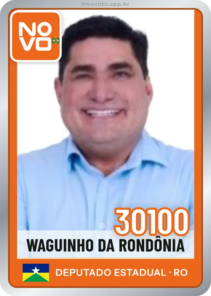 Carta de Waguinho da Rondônia, número 30100, Novo