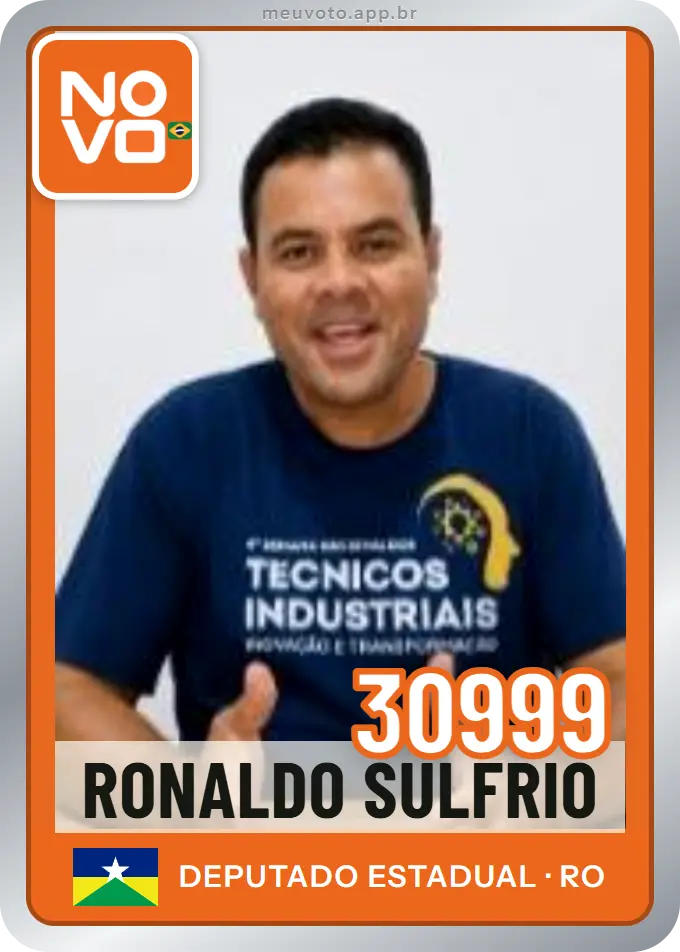 Carta de Ronaldo Sulfrio, número 30999, Novo